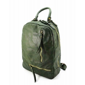 06■ Großer Leder Rucksack Tasche  für Damen & Herren Schwarz, braun und grun